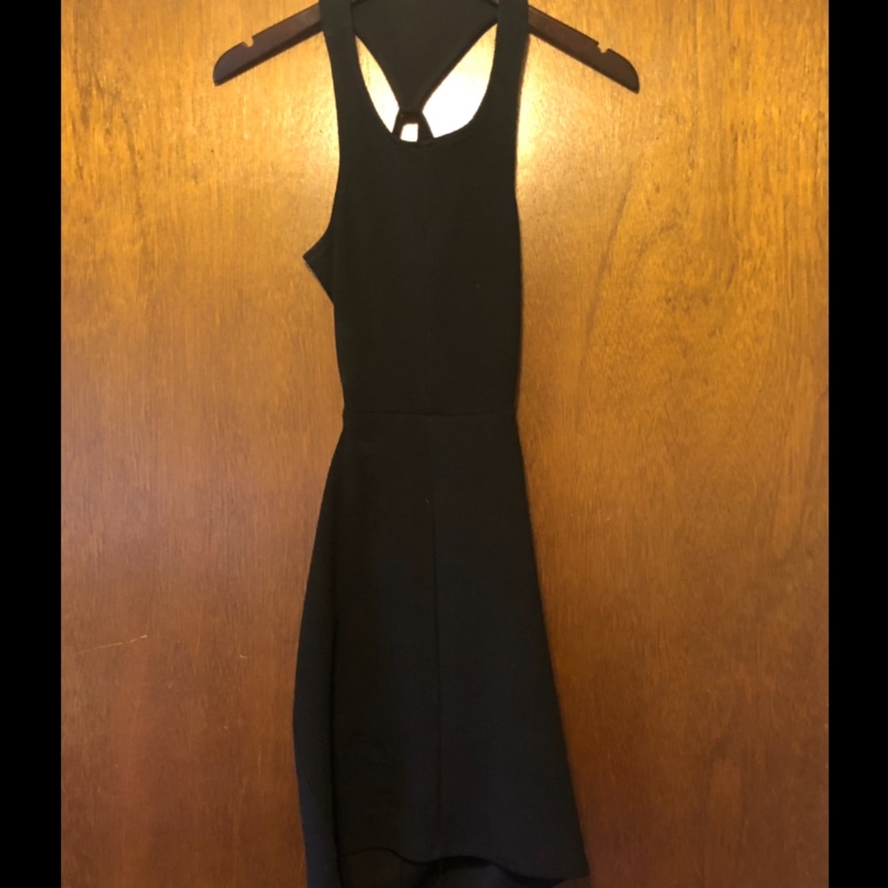 Black mini dress